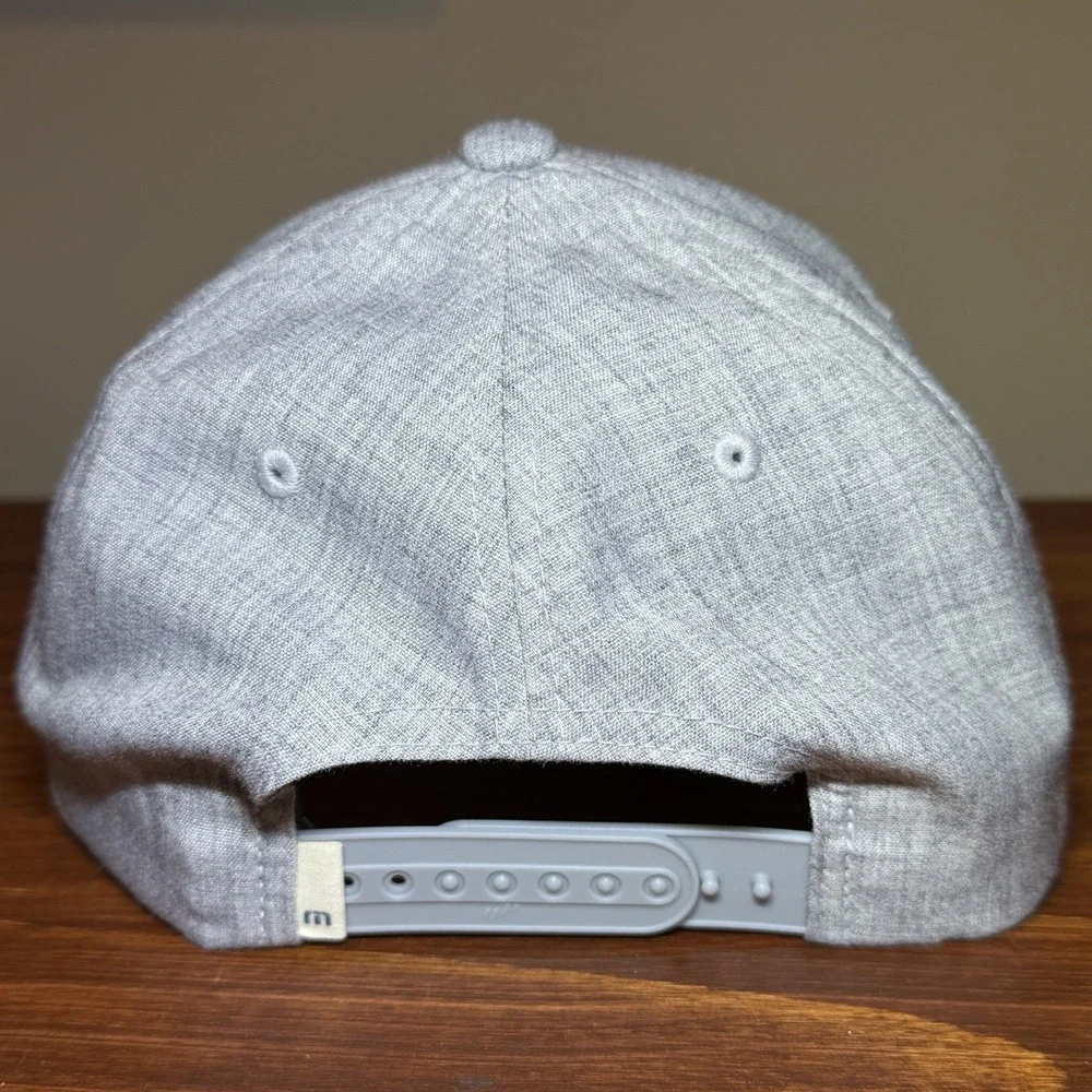 Travis Mathew Men's Short Stay Snapback Adjustable Cap Hat Heather Grey NEW